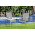 Invernadero Gudhjem Patio Chair with Cushion, Natural Linen Wicker & Beige Cushion IN2232303